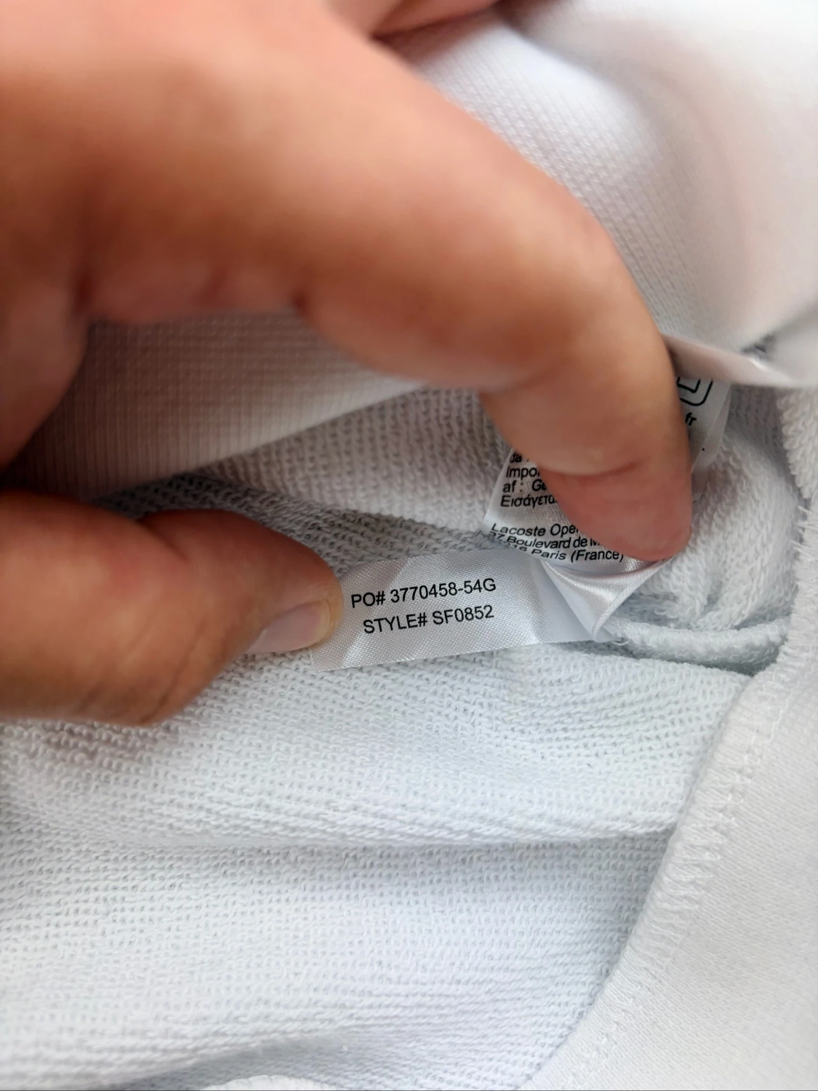 Suéter Lacoste branco 100% Algodão – Tamanho 44 – photo 9
